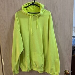 Fruit of the Loom Bright Green Hoodie